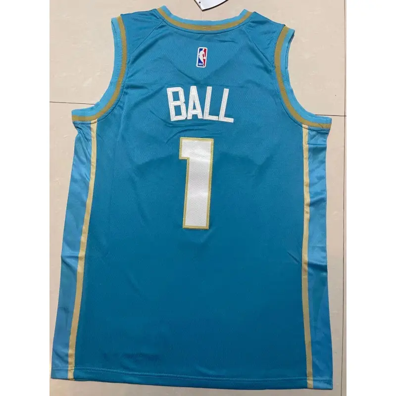 Camiseta LaMelo Ball #1 Charlotte Hornets 2024 Verde Claro City Edition Camiseta LaMelo Ball #1 Charlotte Hornets 2024 Verde Claro City Edition