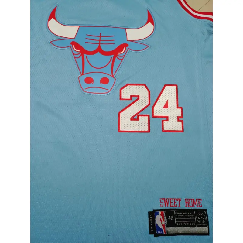 Camiseta Lauri Markkanen #24 Chicago Bulls Azul Claro Camiseta Lauri Markkanen #24 Chicago Bulls Azul Claro