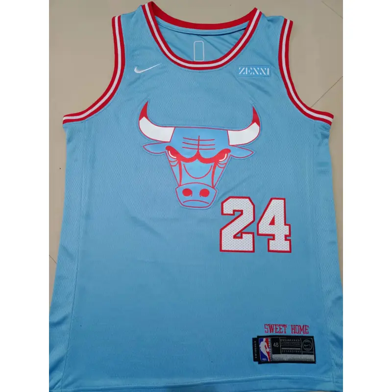 Camiseta Lauri Markkanen #24 Chicago Bulls Azul Claro