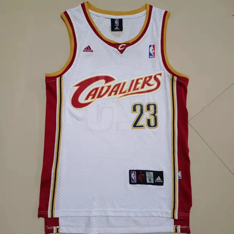 Camiseta Lebron James #23 Cleveland Cavaliers Blanco Classic Edition