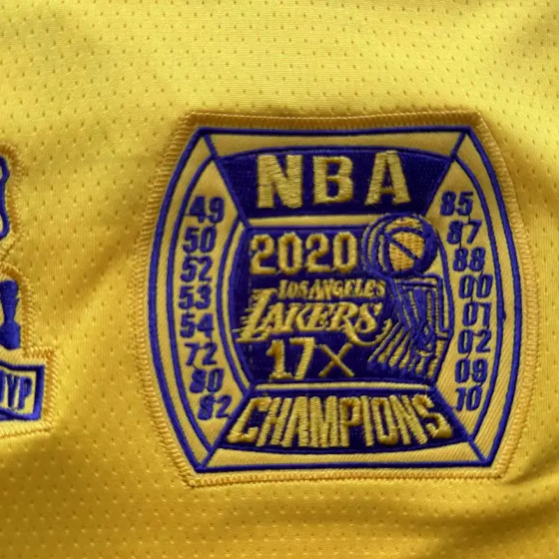 Camiseta Lebron James #23 Los Angeles Lakers 2020 Amarillo Honor Edition