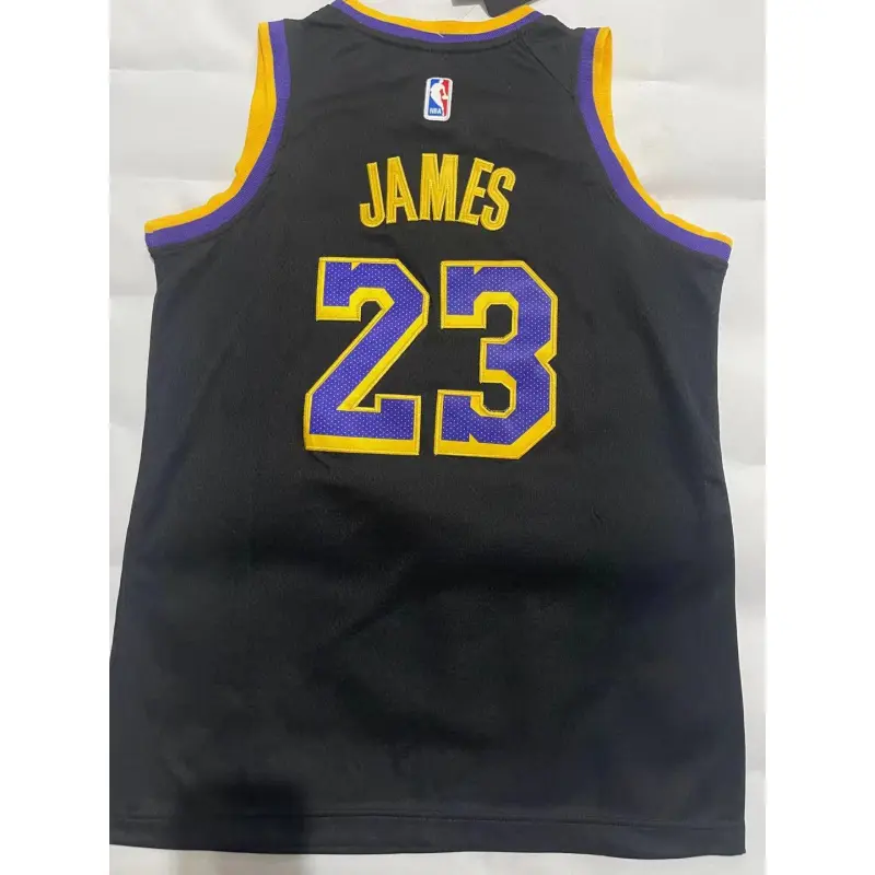 Camiseta LeBron James #23 Los Angeles Lakers Negro Niño Camiseta LeBron James #23 Los Angeles Lakers Negro Niño
