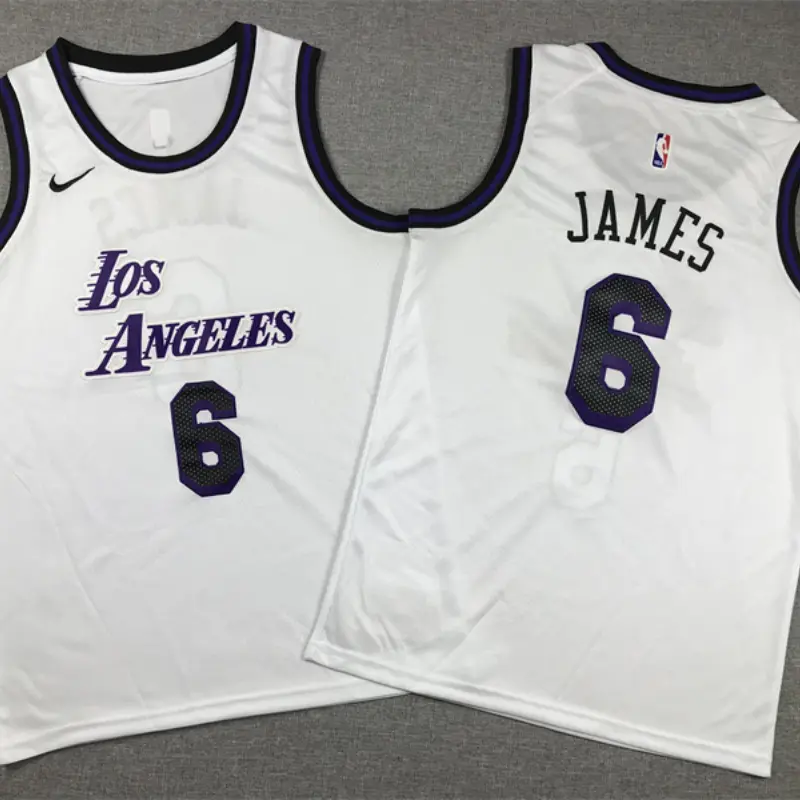 Camiseta LeBron James #6 Los Angeles Lakers 2023 Blanco City Edition Niño Camiseta LeBron James #6 Los Angeles Lakers 2023 Blanco City Edition Niño