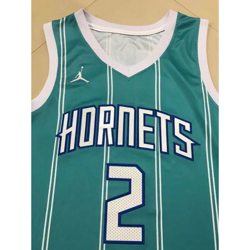 Camiseta Lonzo Ball #2 Charlotte Hornets 2021 Azul Claro Camiseta Lonzo Ball #2 Charlotte Hornets 2021 Azul Claro