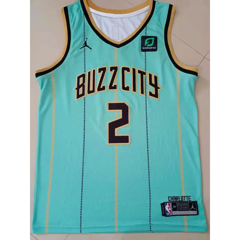 Camiseta Lonzo Ball #2 Charlotte Hornets 2021 Verde