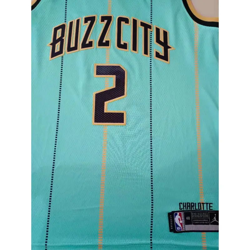 Camiseta Lonzo Ball #2 Charlotte Hornets 2021 Verde Camiseta Lonzo Ball #2 Charlotte Hornets 2021 Verde