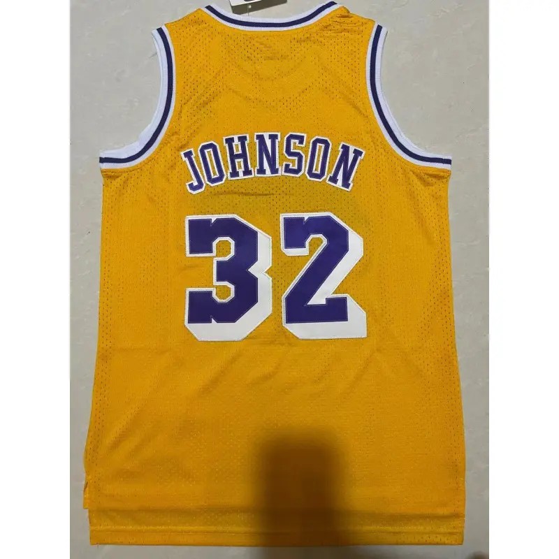 Camiseta Magic Johnson #32 Los Angeles Lakers Amarillo Classic Edition Niño Camiseta Magic Johnson #32 Los Angeles Lakers Amarillo Classic Edition Niño