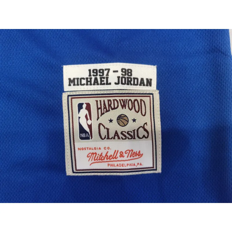 Camiseta Michael Jordan #23 Chicago Bulls 1997 Azul Classic Edition Camiseta Michael Jordan #23 Chicago Bulls 1997 Azul Classic Edition