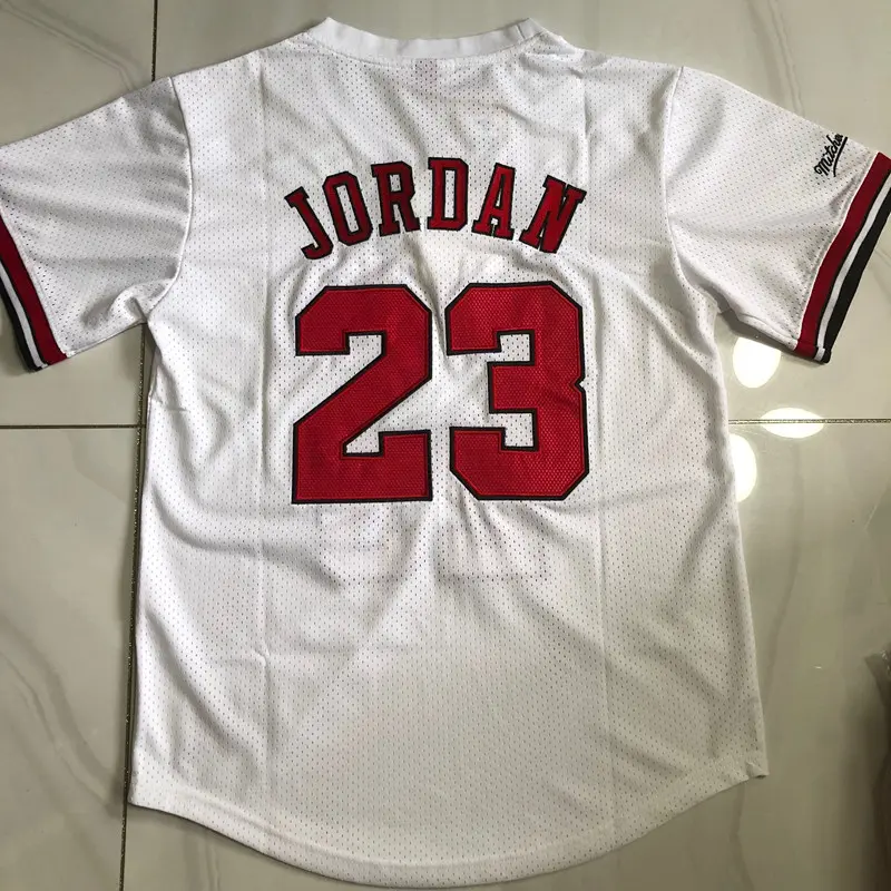 Camiseta Michael Jordan #23 Chicago Bulls Blanco Manga Corta Camiseta Michael Jordan #23 Chicago Bulls Blanco Manga Corta