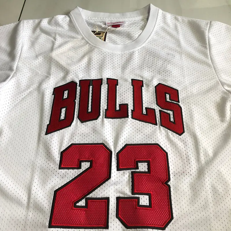 Camiseta Michael Jordan #23 Chicago Bulls Blanco Manga Corta Camiseta Michael Jordan #23 Chicago Bulls Blanco Manga Corta