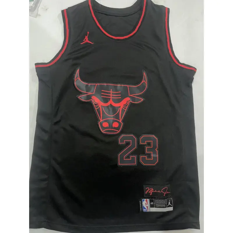 Camiseta Michael Jordan #23 Chicago Bulls 2025  Negro