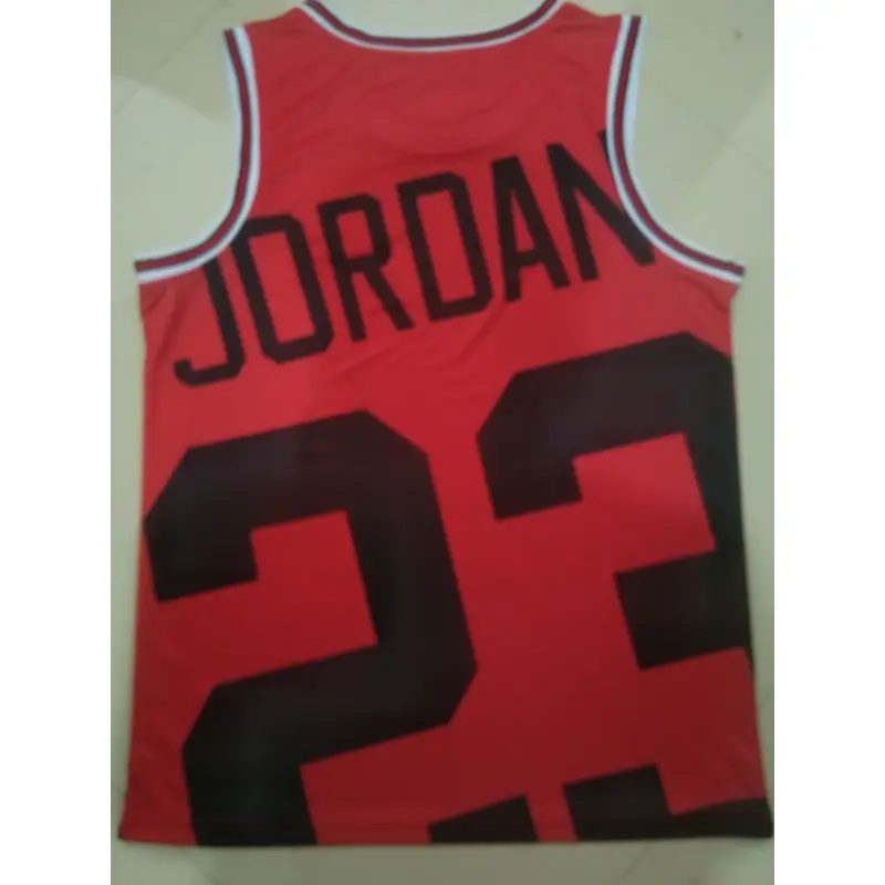 Camiseta Michael Jordan #23 Chicago Bulls Rojo Estampado Edition Camiseta Michael Jordan #23 Chicago Bulls Rojo Estampado Edition