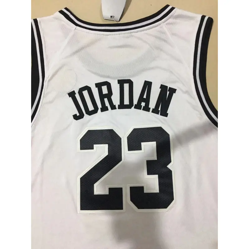 Camiseta Michael Jordan #23 Paris Basketbal Blanco Camiseta Michael Jordan #23 Paris Basketbal Blanco