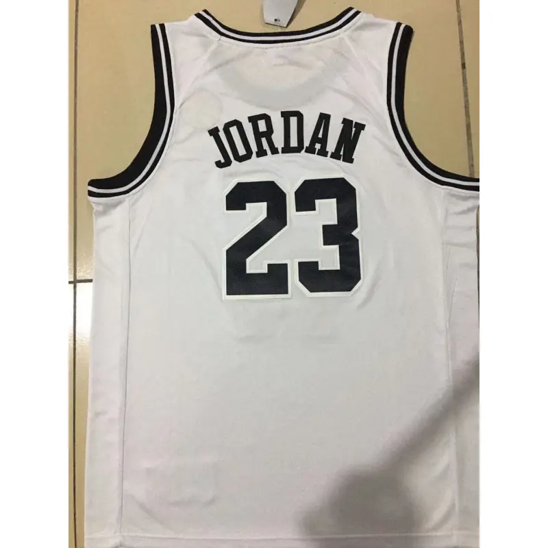 Camiseta Michael Jordan #23 Paris Basketbal Blanco Camiseta Michael Jordan #23 Paris Basketbal Blanco