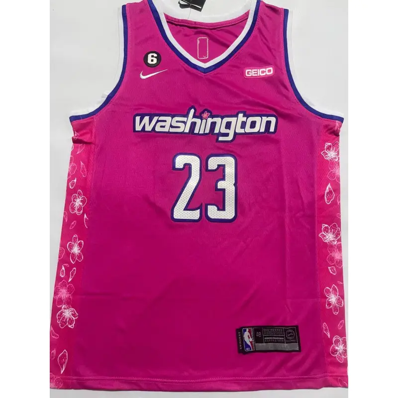 Camiseta Michael Jordan #23 Washington Wizards 2023 Rosa Camiseta Michael Jordan #23 Washington Wizards 2023 Rosa
