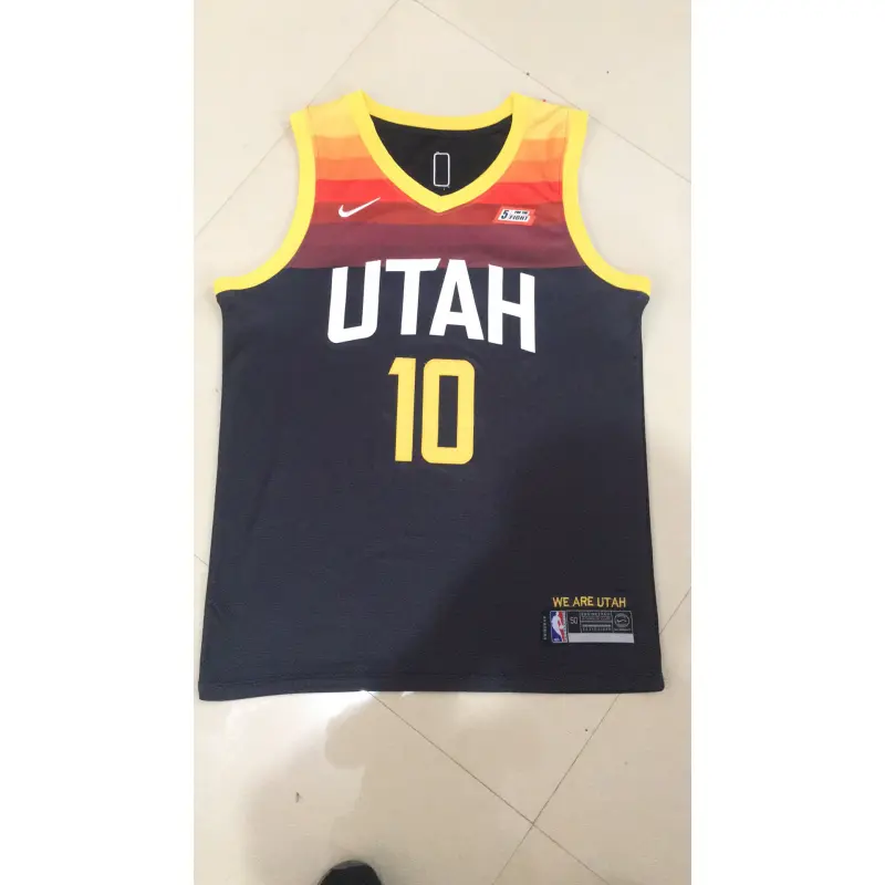 Camiseta Mike Conley Jr. #10 Utah Jazz Negro