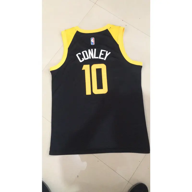 Camiseta Mike Conley Jr. #10 Utah Jazz Negro