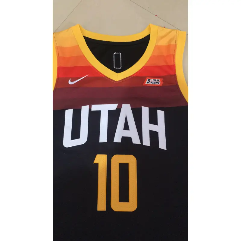 Camiseta Mike Conley Jr. #10 Utah Jazz Negro
