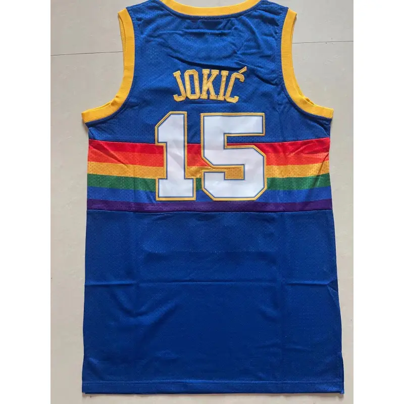 Camiseta Nikola Jokic #15 Denver Nuggets 2024 Azul City Edition