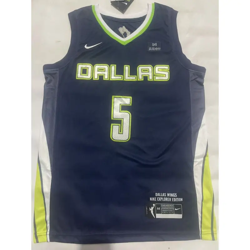 Camiseta Paige Bueckers #5 Dallas Wings Azul Oscuro