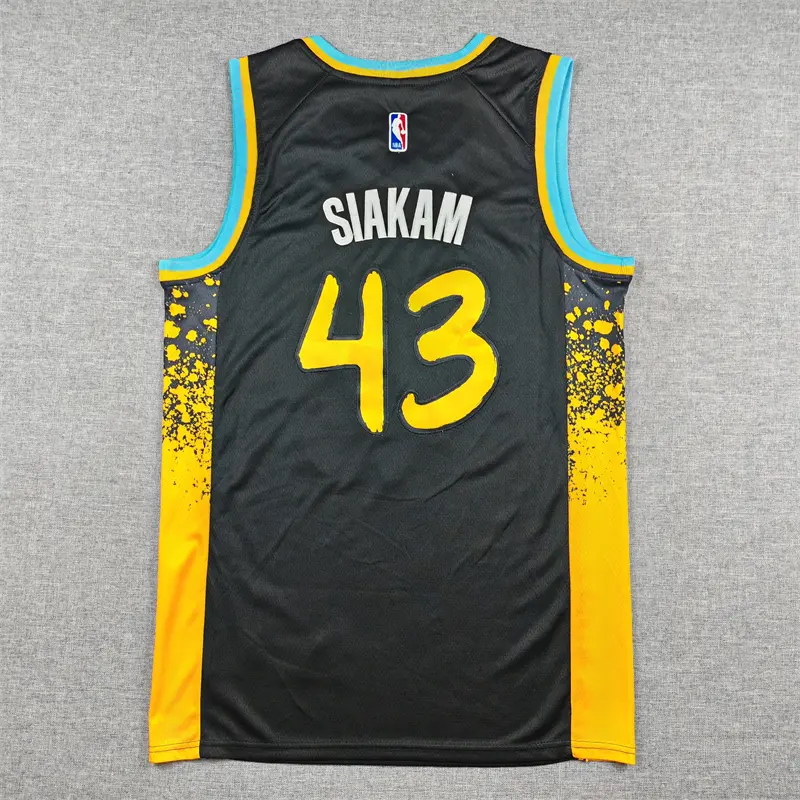 Camiseta Pascal Siakam #43 Indiana Pacers 2024 Negro City Edition Camiseta Pascal Siakam #43 Indiana Pacers 2024 Negro City Edition