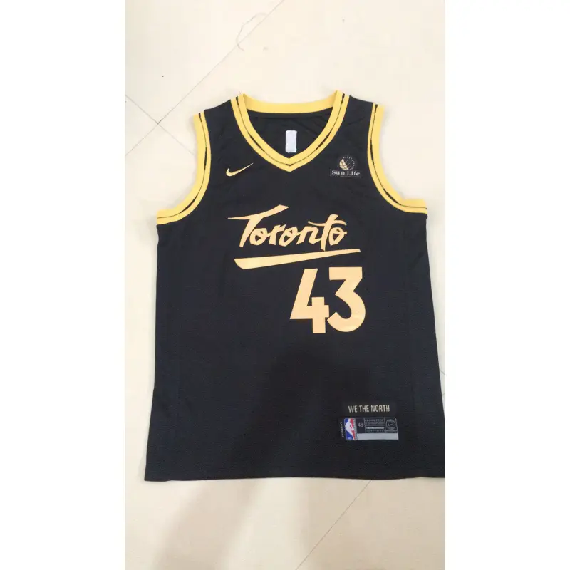 Camiseta Pascal Siakam #43 Toronto Raptors 2021 Negro City Edition