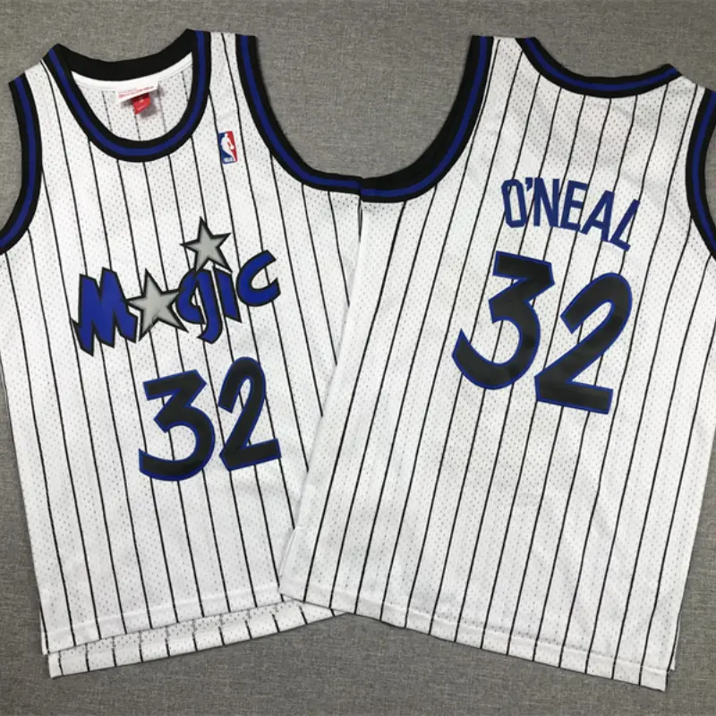 Camiseta Shaquille O’Neal #32 Orlando Magic Blanco Classic Edition Niño