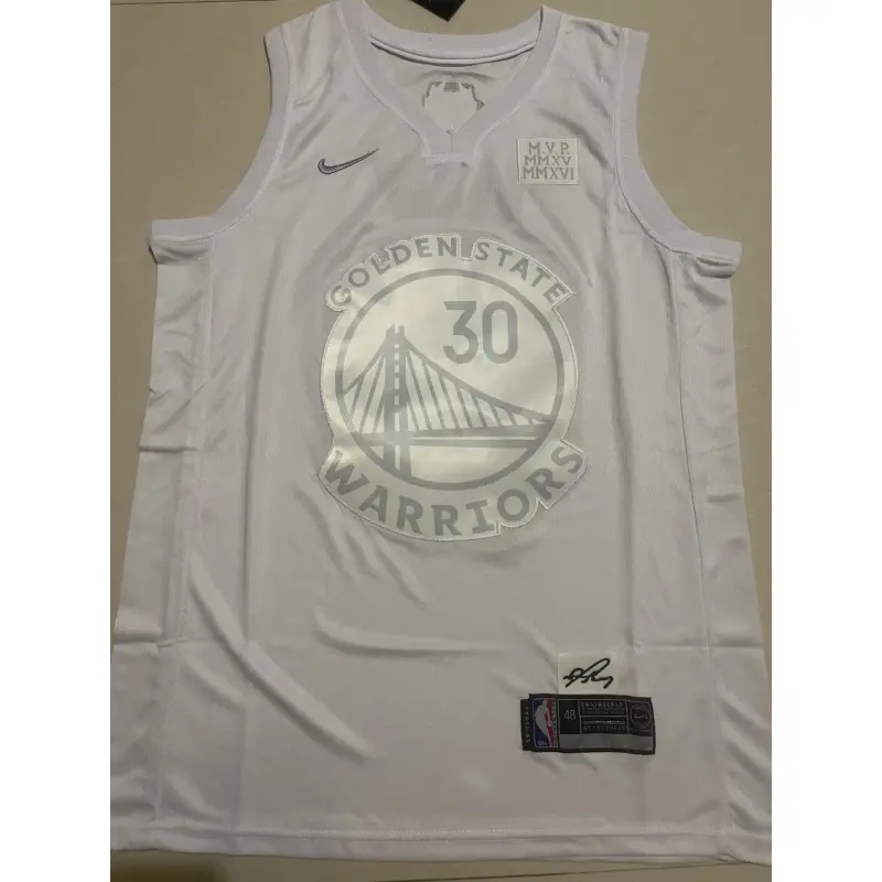 Camiseta Stephen Curry #30 Golden State Warriors 2025 Blanco