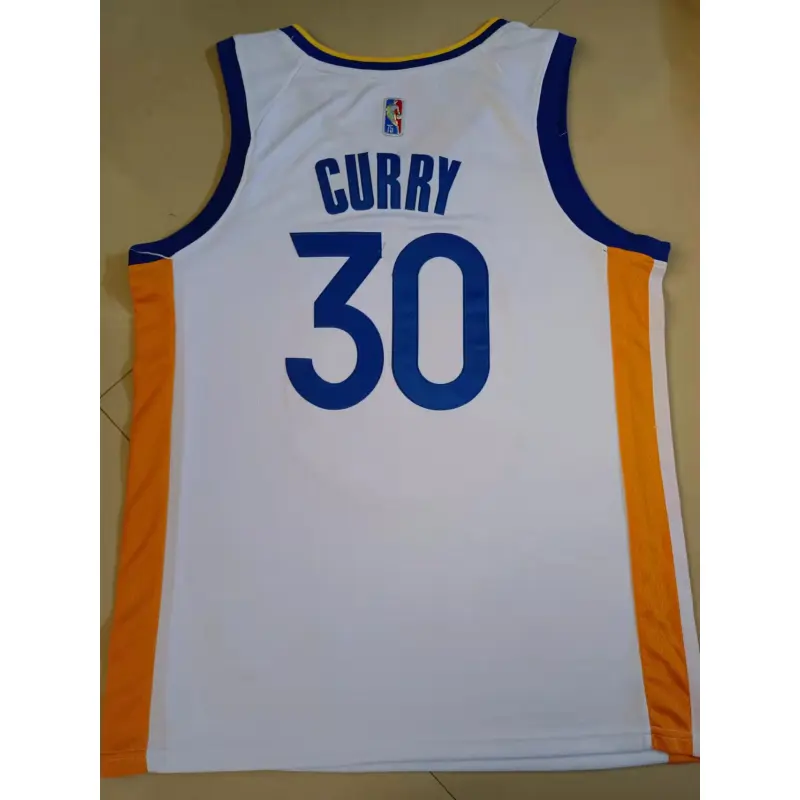 Camiseta Stephen Curry #30 Golden State Warriors Logo Diamante Blanco Camiseta Stephen Curry #30 Golden State Warriors Logo Diamante Blanco