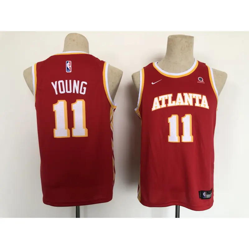 Camiseta Trae Young #11 Atlanta Hawks Rojo Niño