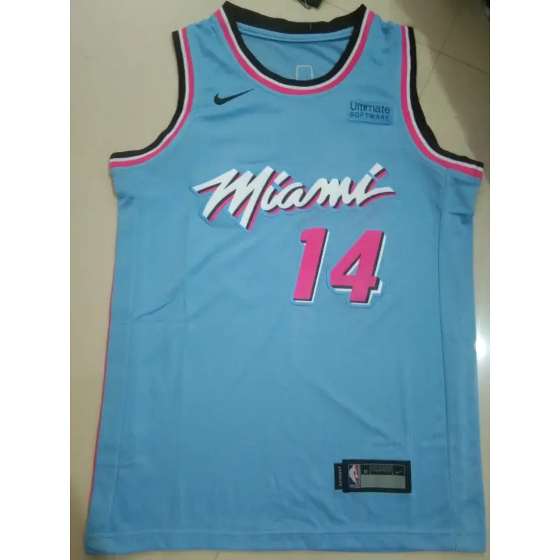 Camiseta Tyler Herro #14 Miami Heat Azul City Edition Niño