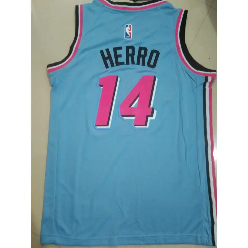 Camiseta Tyler Herro #14 Miami Heat Azul City Edition Niño Camiseta Tyler Herro #14 Miami Heat Azul City Edition Niño