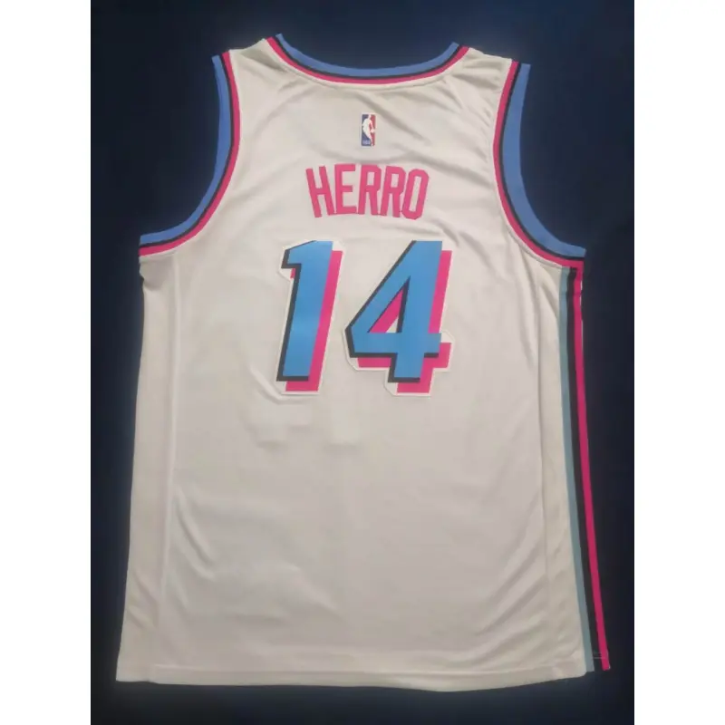 Camiseta Tyler Herro #14 Miami Heat City Edition Blanco Camiseta Tyler Herro #14 Miami Heat City Edition Blanco