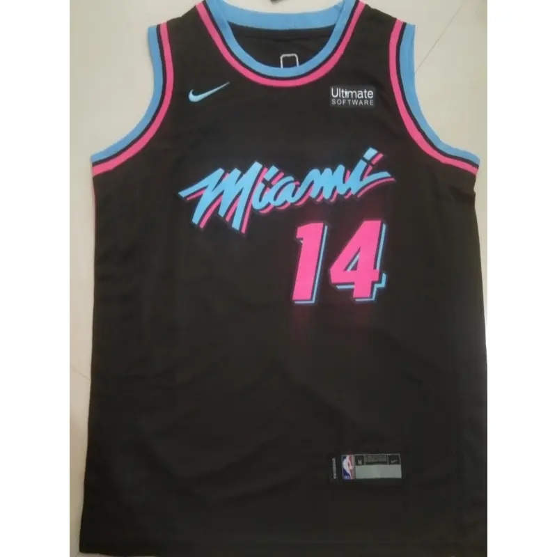 Camiseta Tyler Herro #14 Miami Heat Negro City Edition Niño