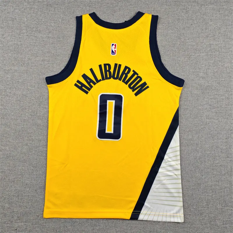 Camiseta Tyrese Haliburton #0 Indiana Pacers Amarillo Niño Camiseta Tyrese Haliburton #0 Indiana Pacers Amarillo Niño