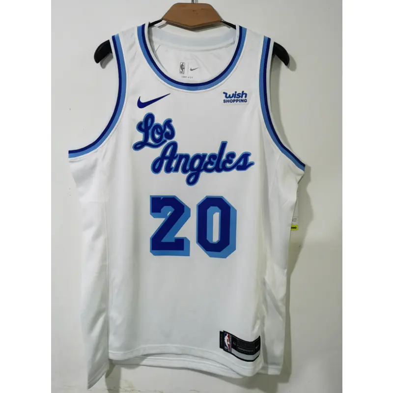 Camiseta Andre Ingram #20 Los Angeles Lakers Blanco Retro Swingman