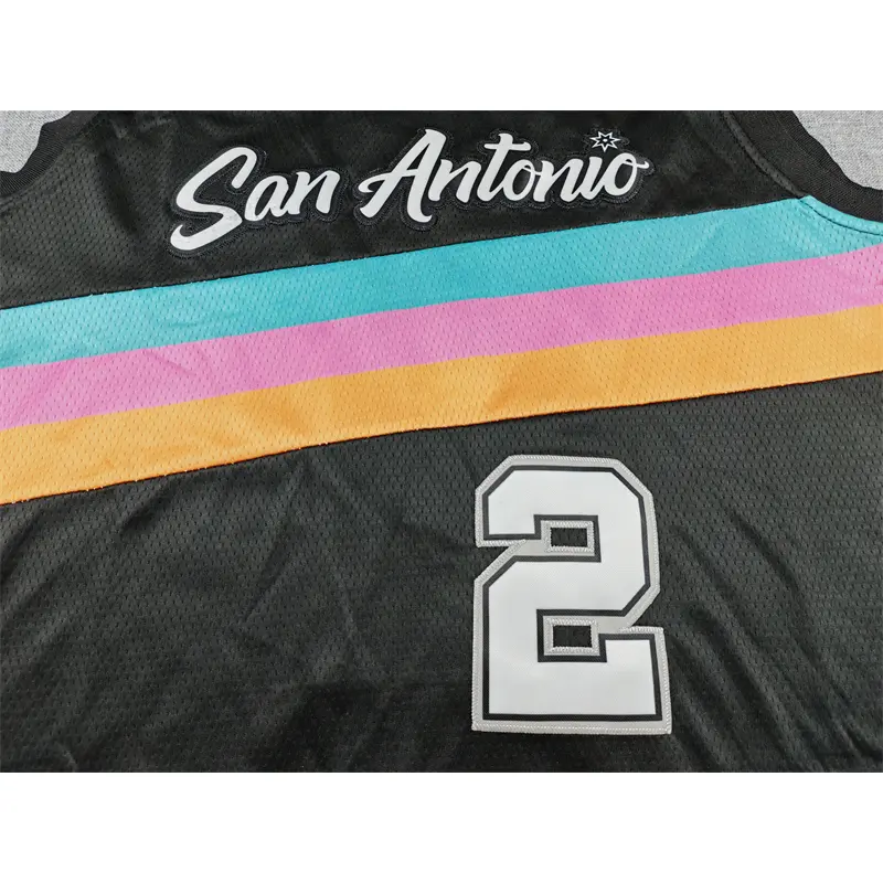Camiseta Dylan Harper #2 San Antonio Spurs 2026 Negro City Edition