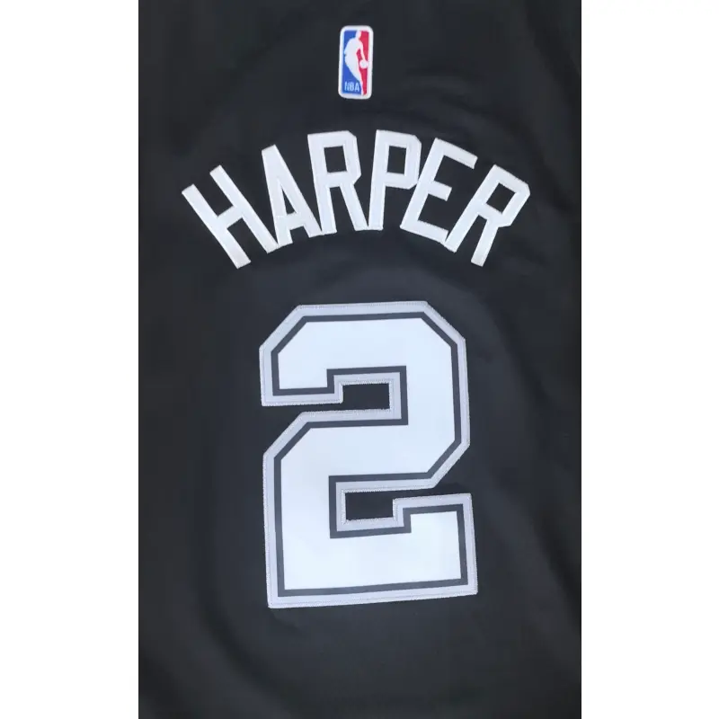 Camiseta Dylan Harper #2 San Antonio Spurs Negro