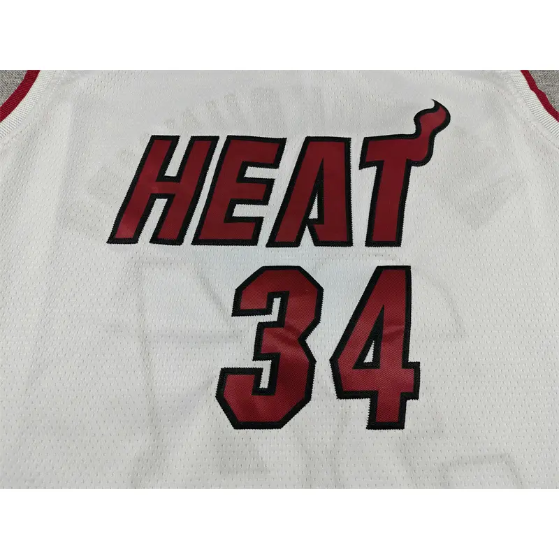 Camiseta Giannis Antetokounmpo #34 Miami Heat Blanco/Rojo