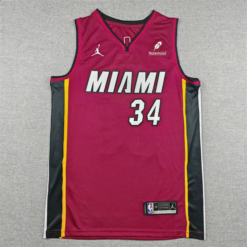 Camiseta Giannis Antetokounmpo #34 Miami Heat Rojo..