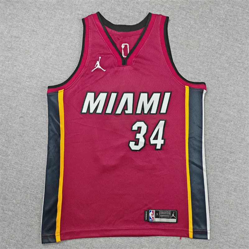 Camiseta Giannis Antetokounmpo #34 Miami Heat Rojo Statement Edition Niño