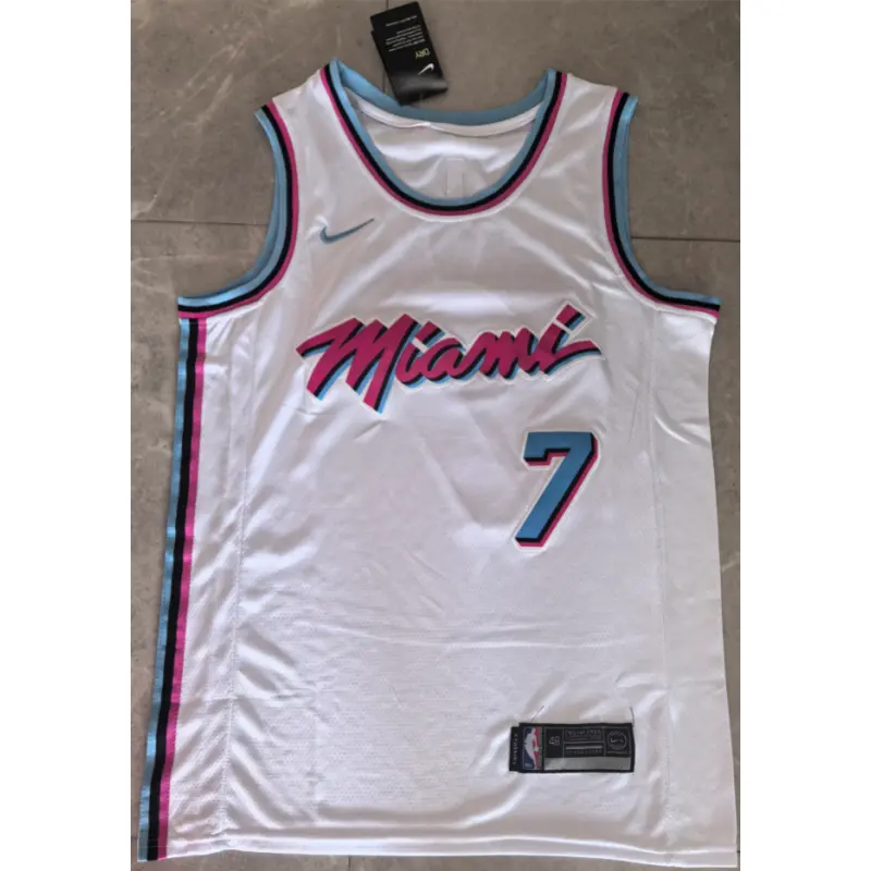 Camiseta Giannis Antetokounmpo #7 Miami Heat Blanc..