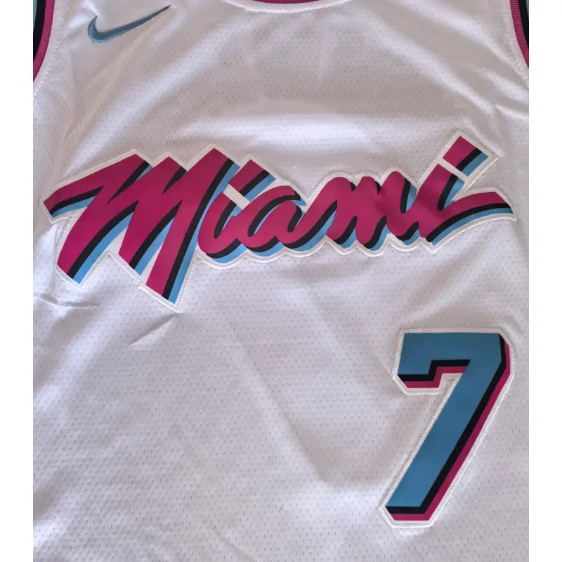Camiseta Giannis Antetokounmpo #7 Miami Heat Blanco City Edition