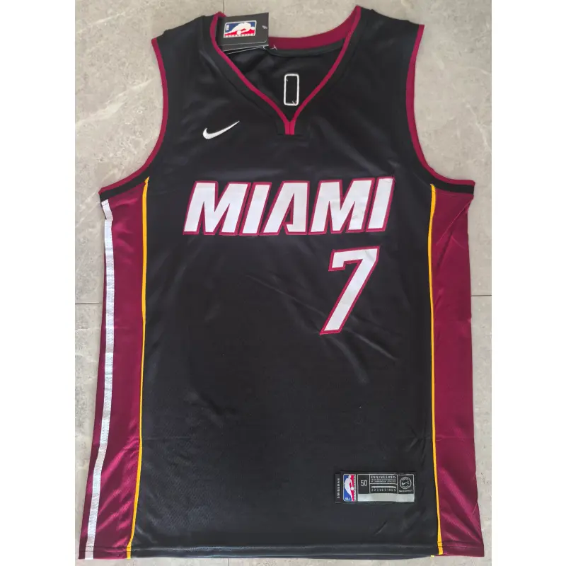 Camiseta Giannis Antetokounmpo #7 Miami Heat Negro Statement Edition