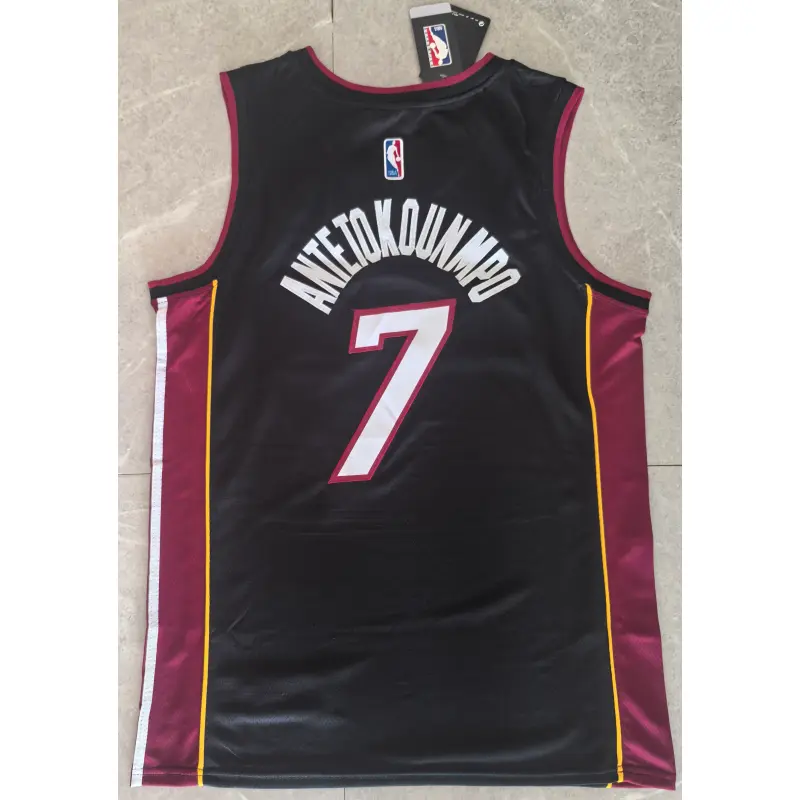 Camiseta Giannis Antetokounmpo #7 Miami Heat Negro..