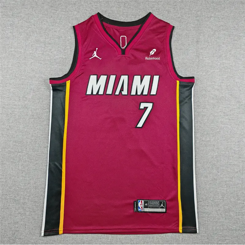 Camiseta Giannis Antetokounmpo #7 Miami Heat Rojo ..