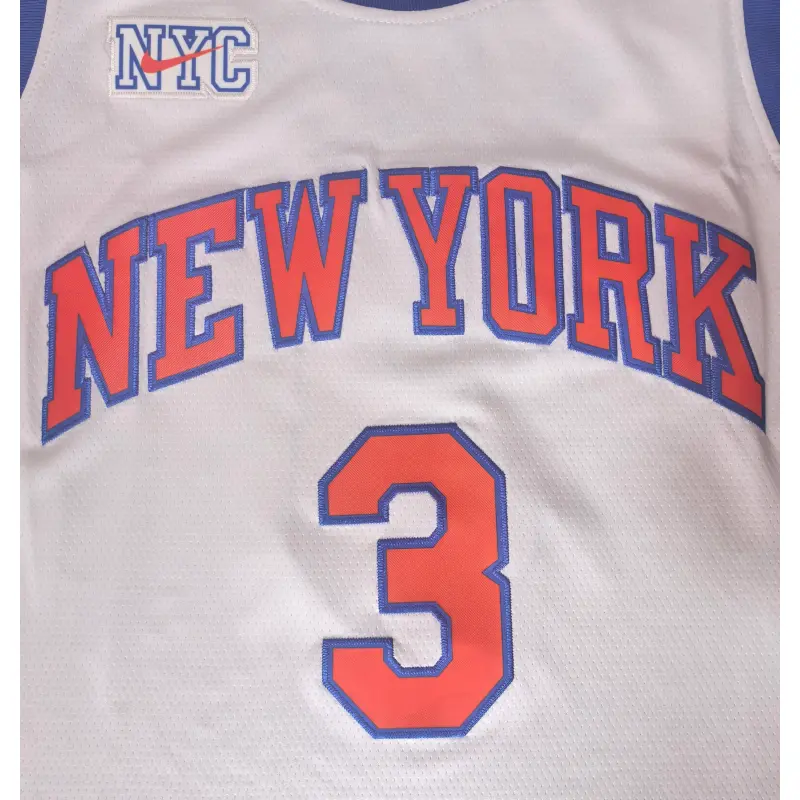 Camiseta Josh Hart #3 New York Knicks 2026 Beige/Azul City Edition