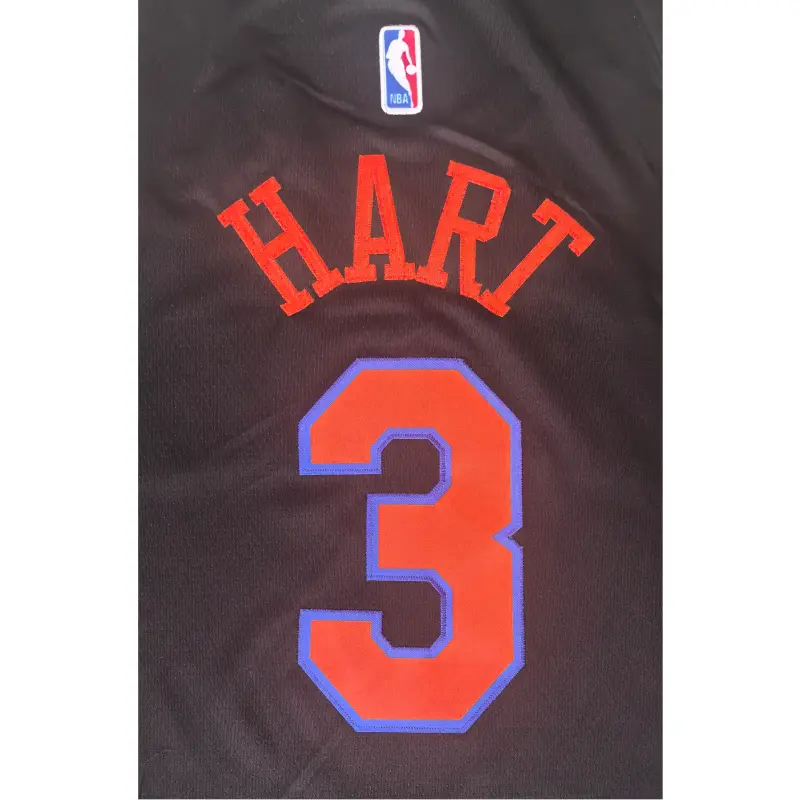 Camiseta Josh Hart #3 New York Knicks Negro City Edition