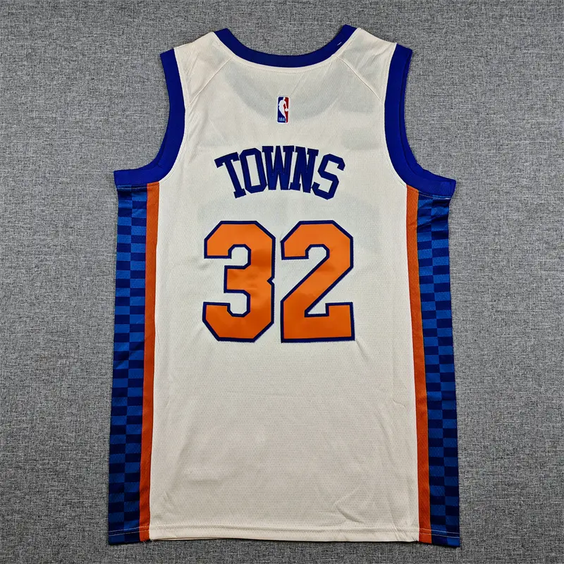 Camiseta Karl-Anthony Towns #32 New York Knicks 2026 Beige City Edition