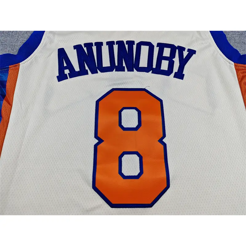 Camiseta OG Anunoby #8 New York Knicks 2026 Beige City Edition